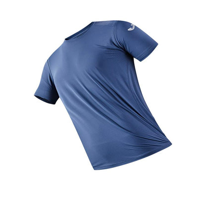 Men's short-sleeved T-shirt [grey blue]