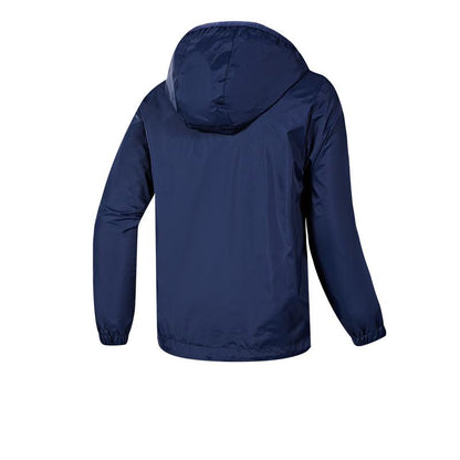 Children's Hidden Hood Raincoat [Navy Blue]