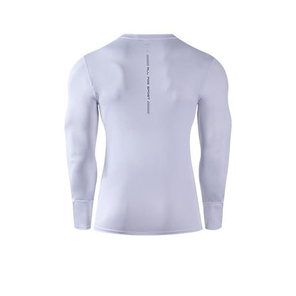 Men's long-sleeved T-shirt [white]
