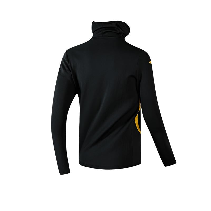 High collar training long sleeves [black]