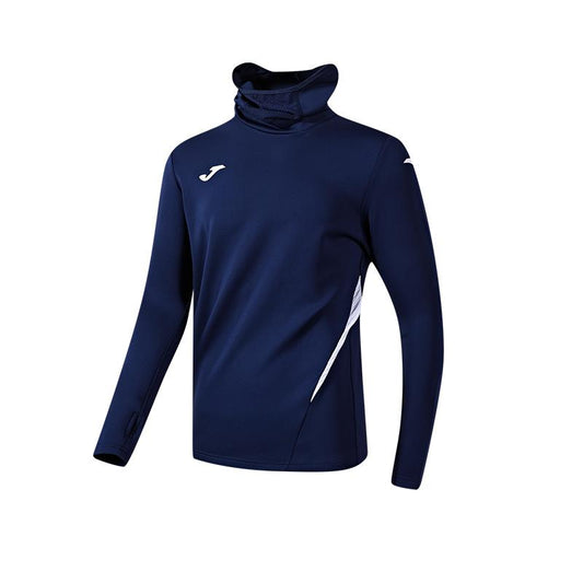 High collar training long sleeves [Navy Blue]