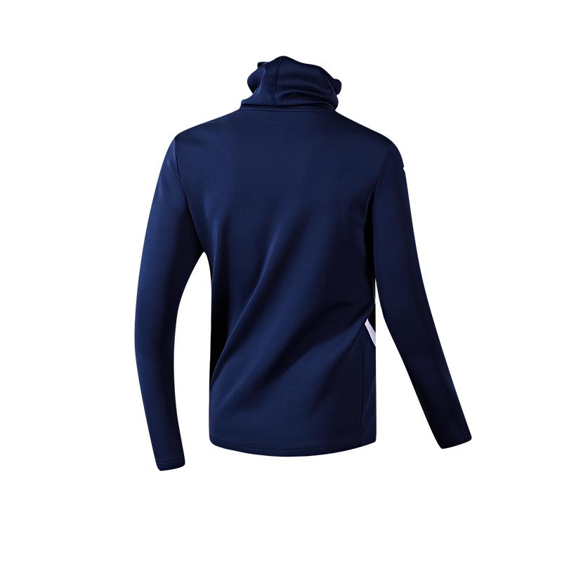 High collar training long sleeves [Navy Blue]