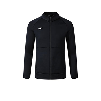 Men's knitted long-sleeved zipper shirt [black]
