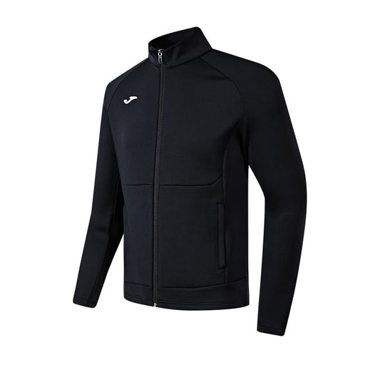 Men's knitted long-sleeved zipper shirt [black]
