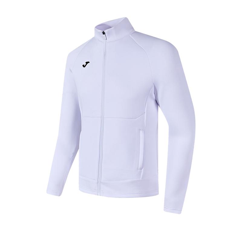 Men's knitted long-sleeved zipper shirt [white]