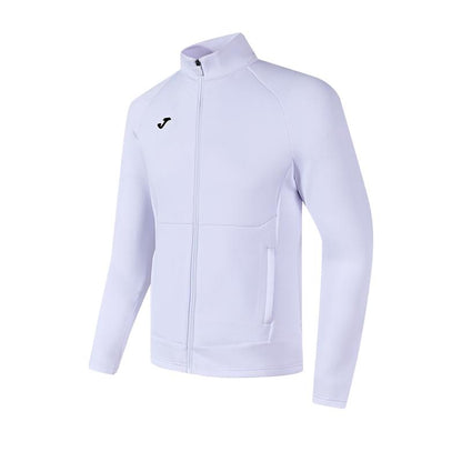 Men's knitted long-sleeved zipper shirt [white]