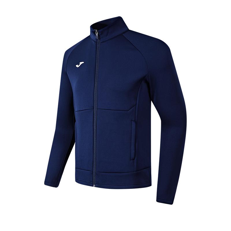 Women's knitted long-sleeved zipper shirt [Navy Blue]
