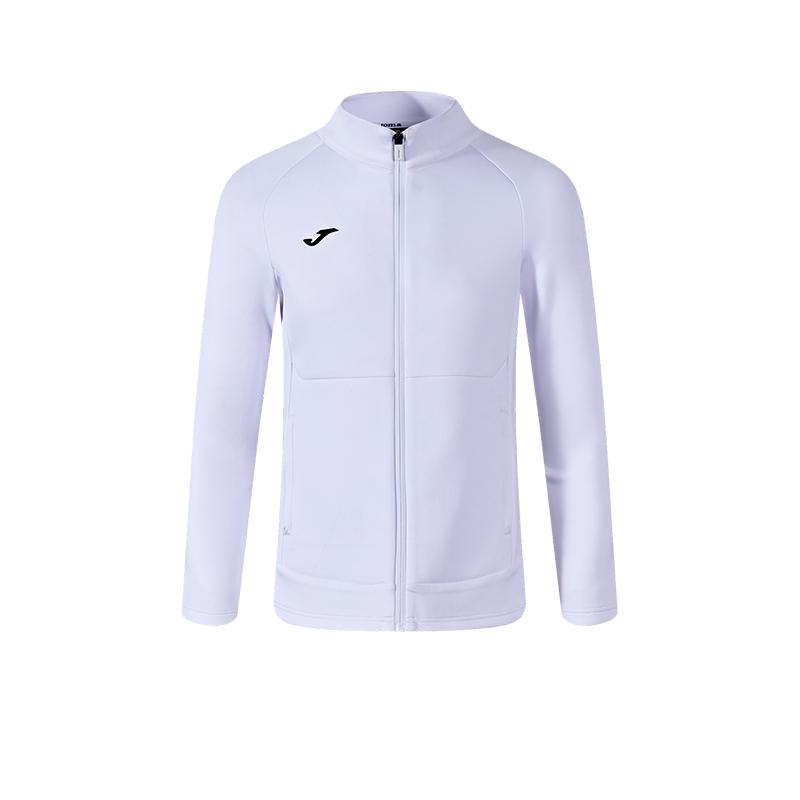 Women's knitted long-sleeved zipper shirt [white]