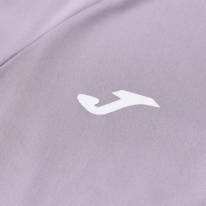 Women's half-zip long training shirt (black/light blue/grey purple)