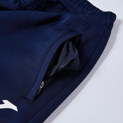 男裝針織訓練長褲 (黑/藏青)