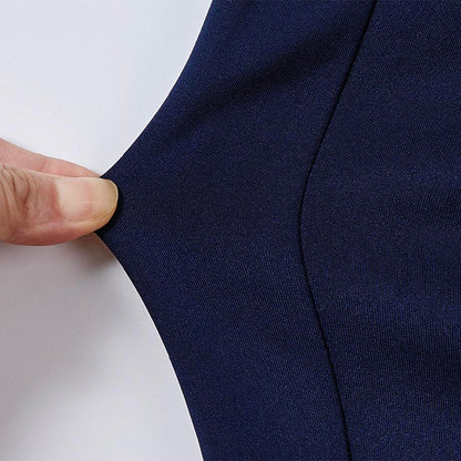 男裝針織訓練長褲 (黑/藏青)