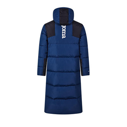 Men's long down jacket (black/grey/navy blue)