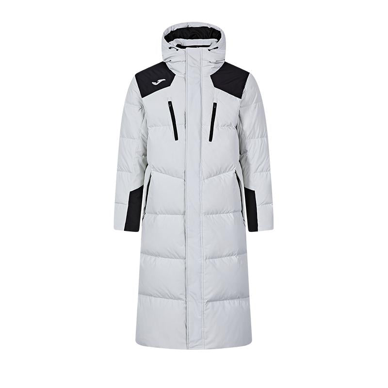 Men's long down jacket (black/grey/navy blue)
