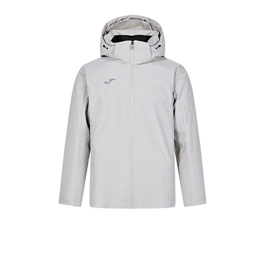 Men's short down jacket (black/light gray)