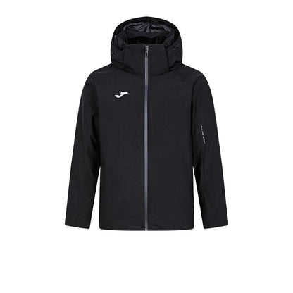 Men's short down jacket (black/light gray)