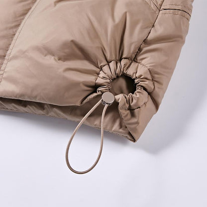 Women's down vest (beige/khaki/black)