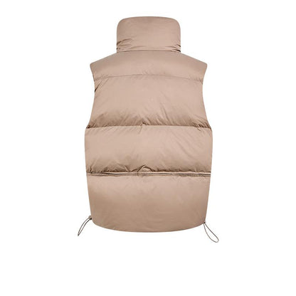 Women's down vest (beige/khaki/black)