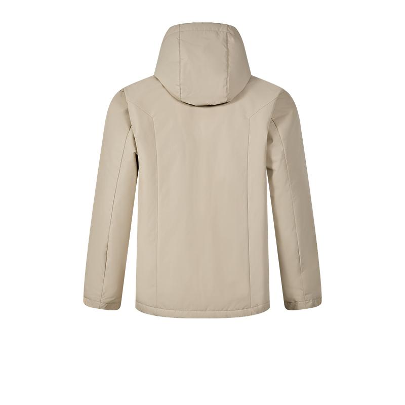 Men's short cotton jacket (black/khaki)