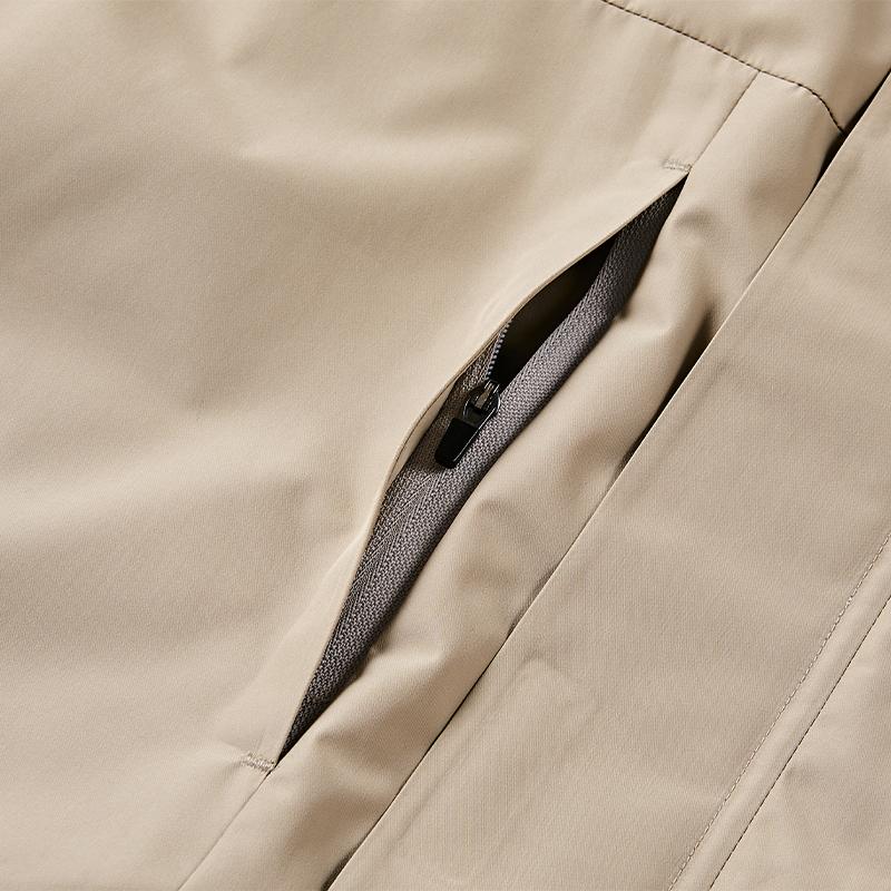 Men's short cotton jacket (black/khaki)