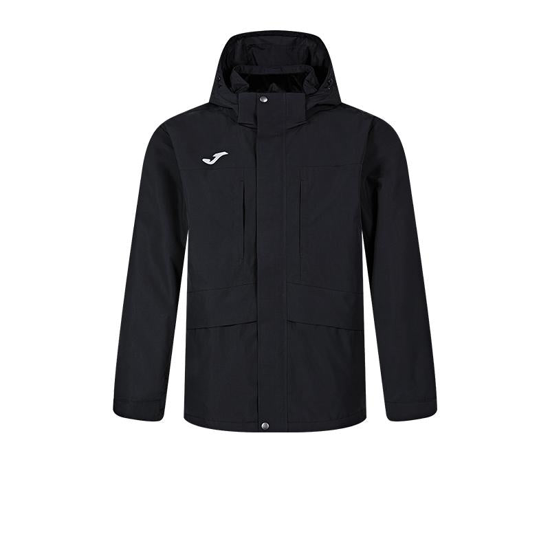 Men's short cotton jacket (black/khaki)