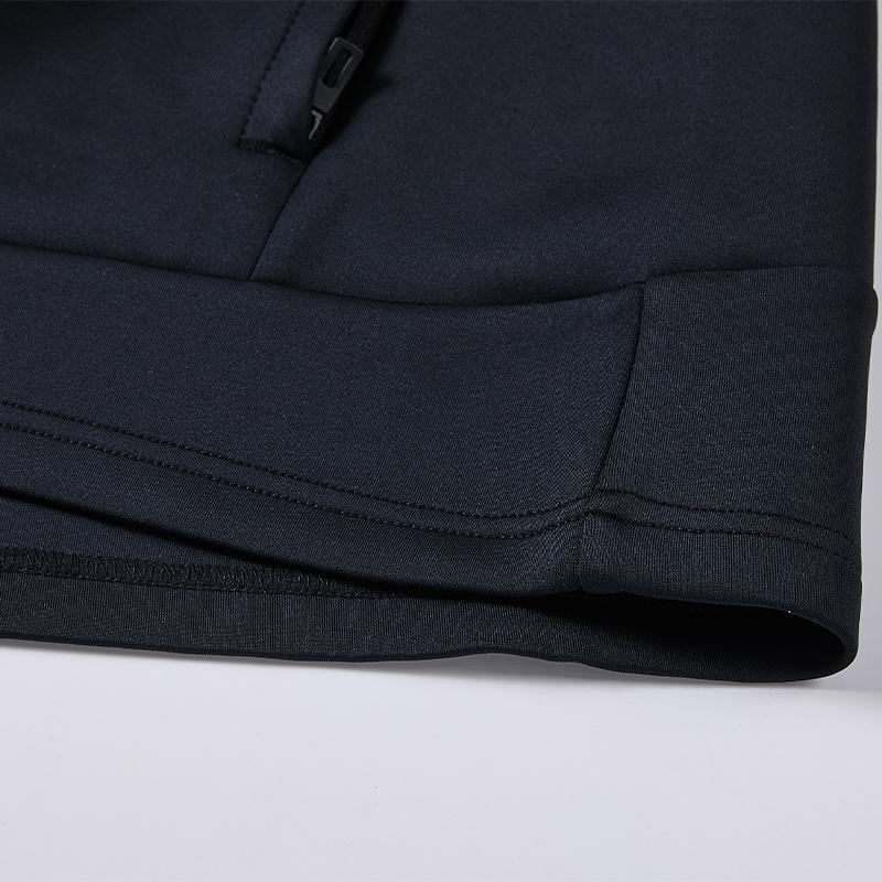 Knitted long-sleeved zipper jacket (black/white/navy blue)