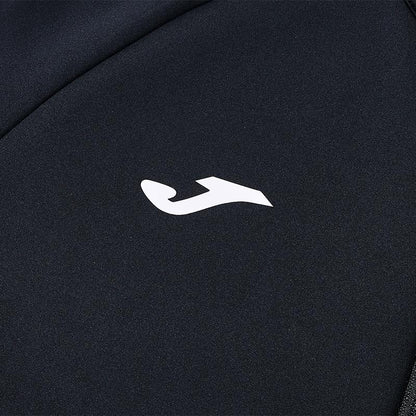 Knitted long-sleeved zipper jacket (black/white/navy blue)