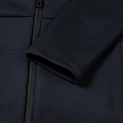 Knitted long-sleeved zipper jacket (black/white/navy blue)