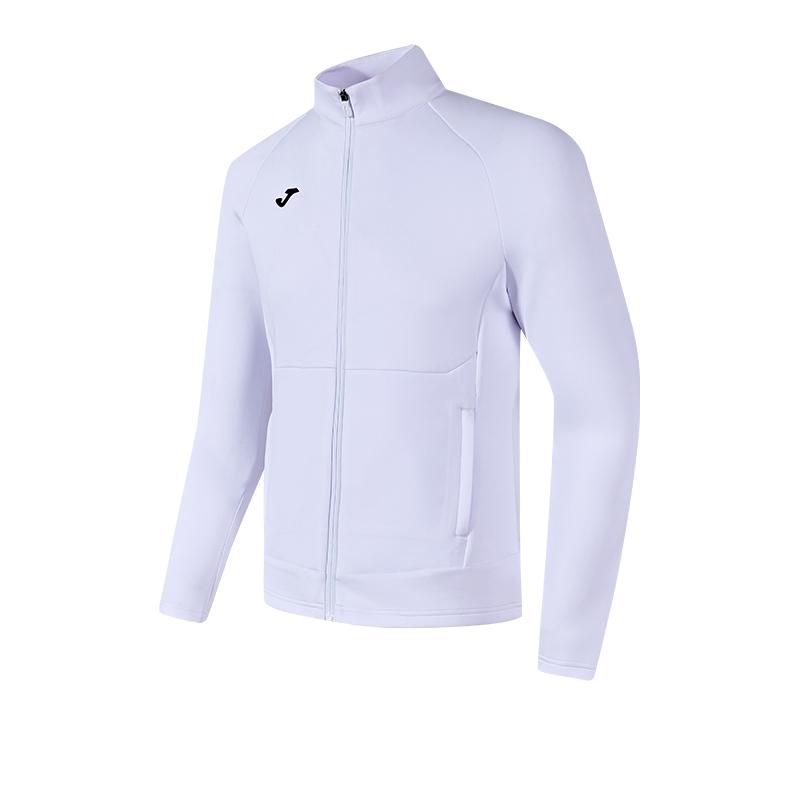 Knitted long-sleeved zipper jacket (black/white/navy blue)