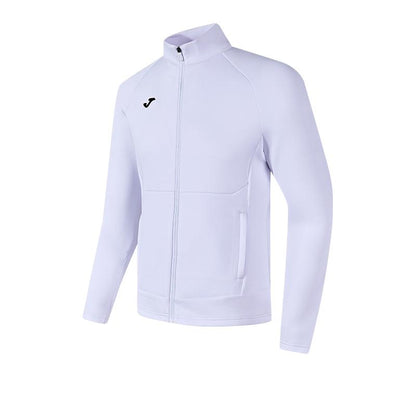 Knitted long-sleeved zipper jacket (black/white/navy blue)