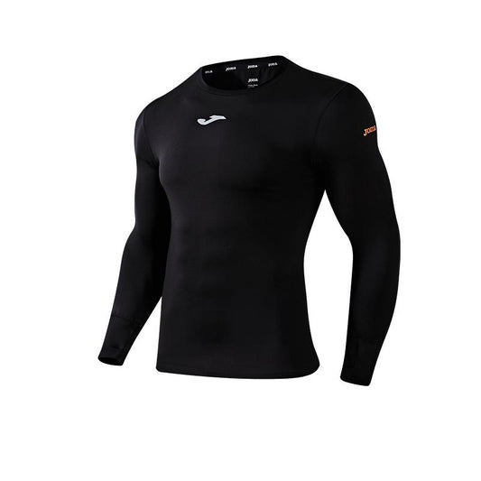 Long-sleeved tight training shirt (black/white)