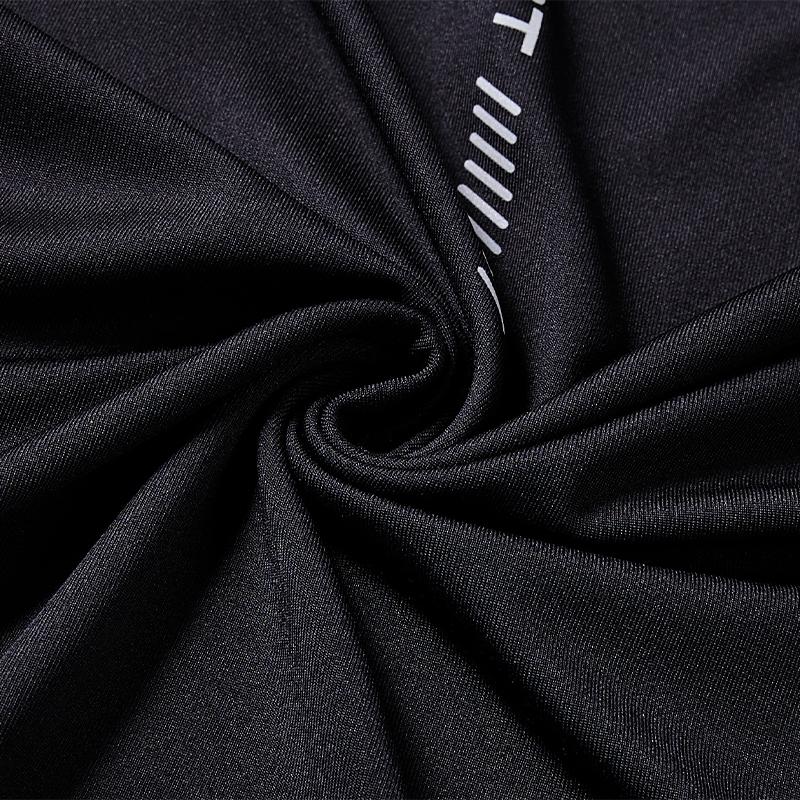 Long-sleeved tight training shirt (black/white)