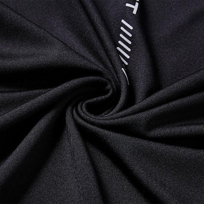 Long-sleeved tight training shirt (black/white)