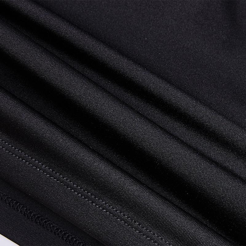 Long-sleeved tight training shirt (black/white)