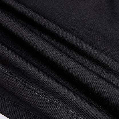 Long-sleeved tight training shirt (black/white)