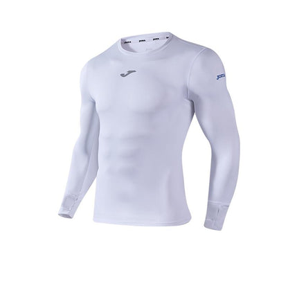 Long-sleeved tight training shirt (black/white)