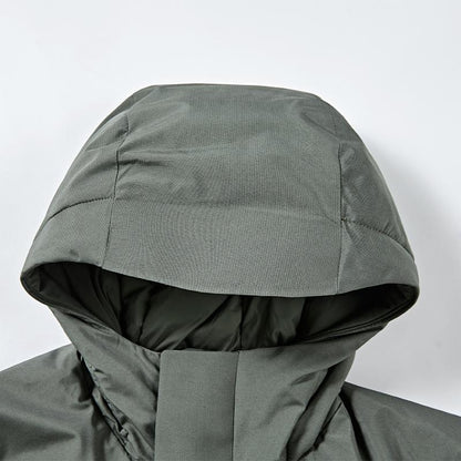 Men's down jacket (black/green)