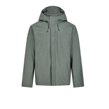 Men's down jacket (black/green)
