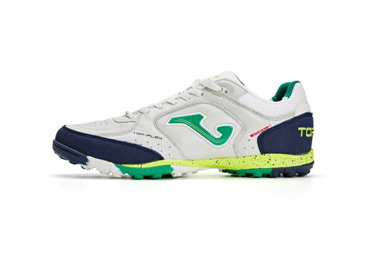 Adult Football Shoes TOP FLEX - TF [White/Green]