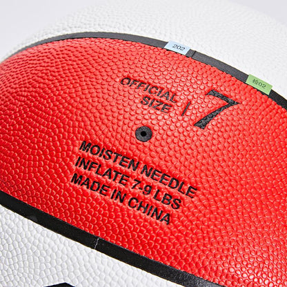 Youth Training Basketball ~ No. 5/No. 7 [white blue red]