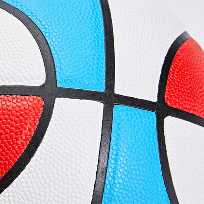 Youth Training Basketball ~ No. 5/No. 7 [white blue red]