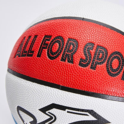Youth Training Basketball ~ No. 5/No. 7 [white blue red]