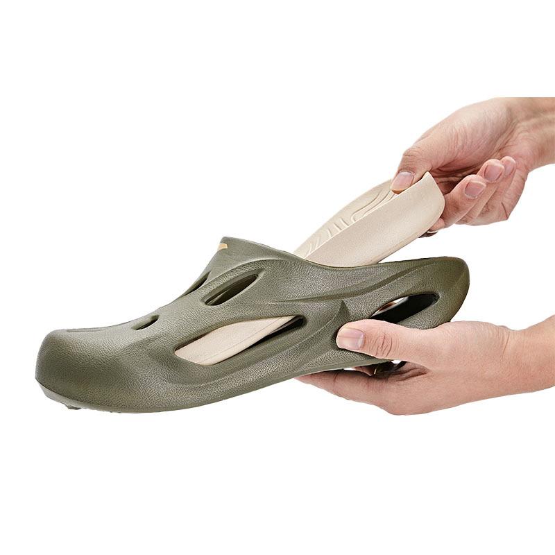 HOLLOW new slippers ~ same style for men and women (military green)