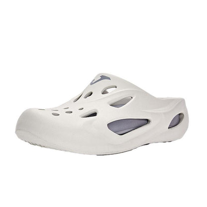 HOLLOW new hole-in-the-wall slippers ~ same style for men and women (light gray)