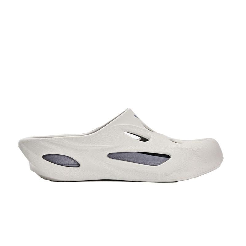 HOLLOW new hole-in-the-wall slippers ~ same style for men and women (light gray)