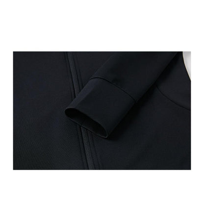 Women's knitted zipper jacket