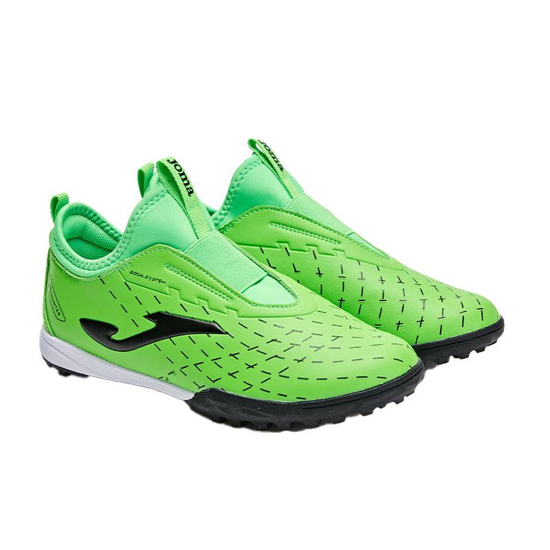 Children's football shoes TF ~ RIPPLE series [fluorescent green]