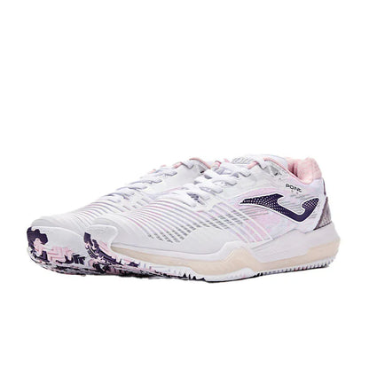 Women's Tennis Shoes ~ POINT Series [White &amp; Pink]