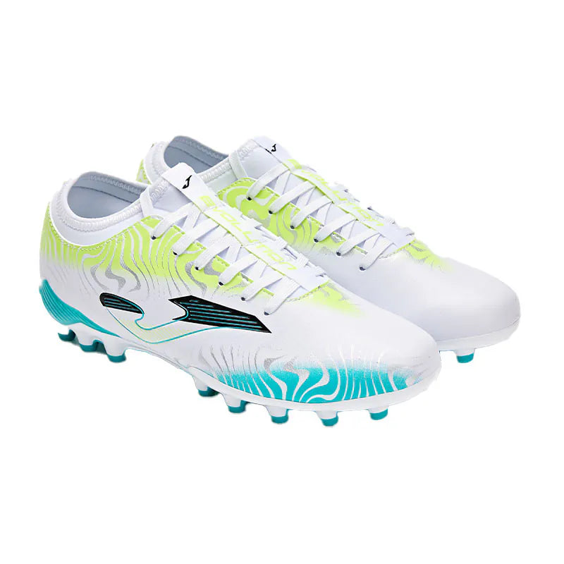 Football Shoes MG ~ EVOLUTION Series [White &amp; Yellow]