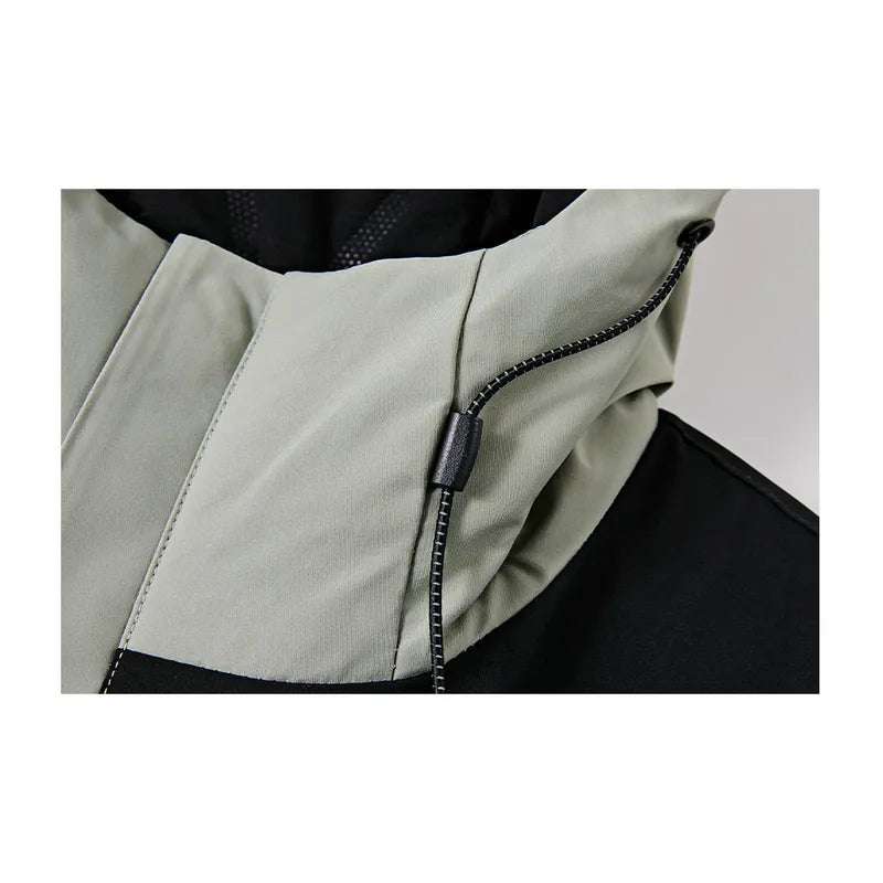 Men's Cotton Jacket [Black &amp; Green]