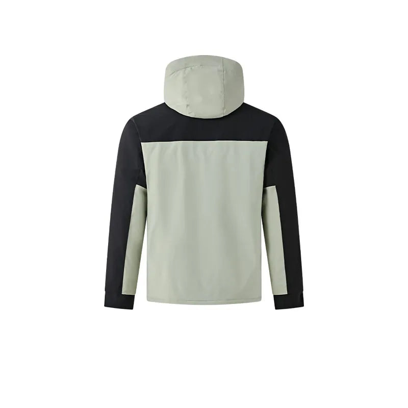 Men's Cotton Jacket [Black &amp; Green]